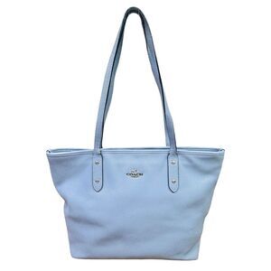 COACH Blue Leather City Zip Tote Bag - M1723-F58846
